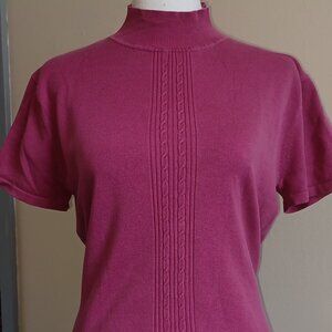 Mauve Short-Sleeved Jones Wear Shirt Size M
